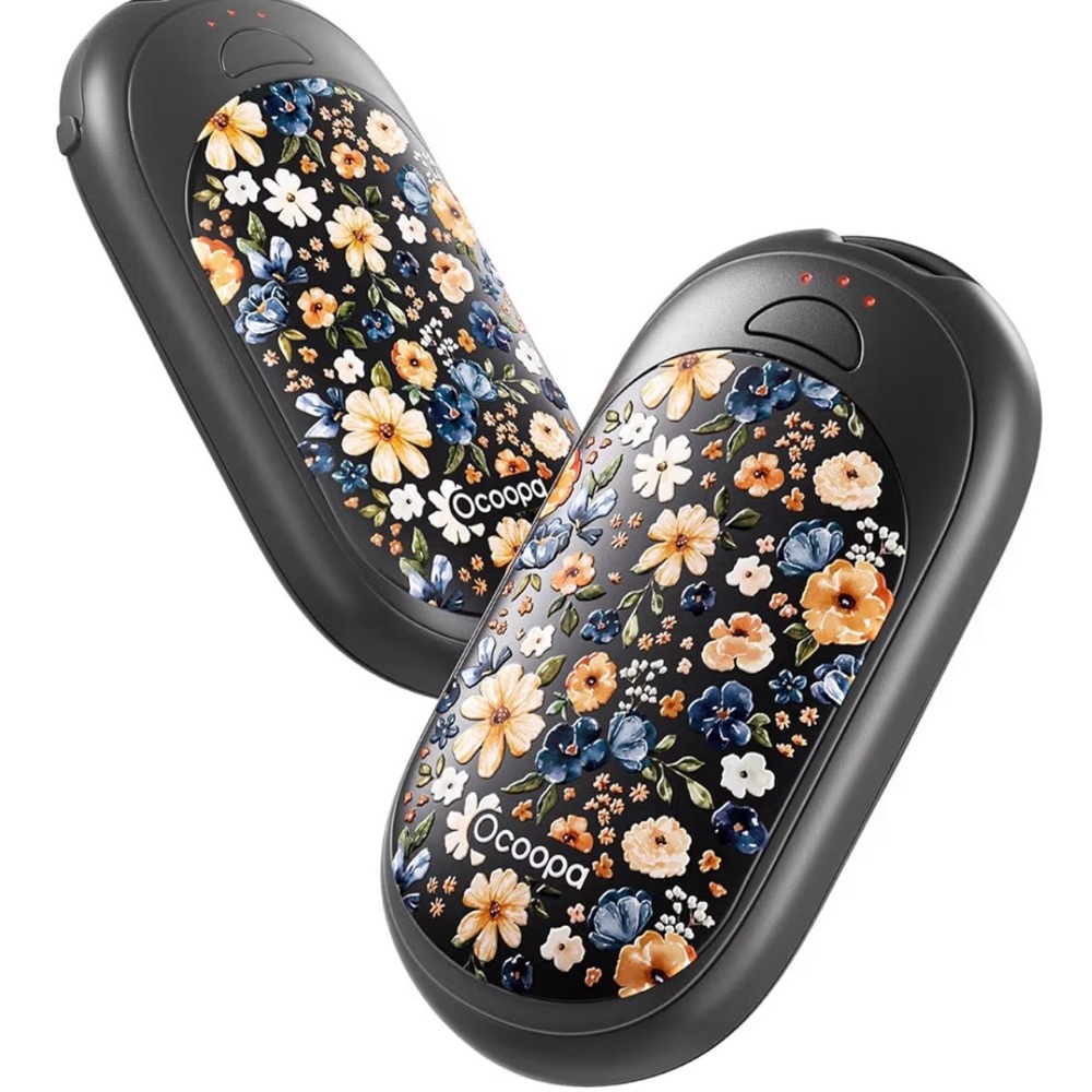 Hand Warmers, NIB, 2 Ocoopa Meadow Whisper Floral, Rechargeable
